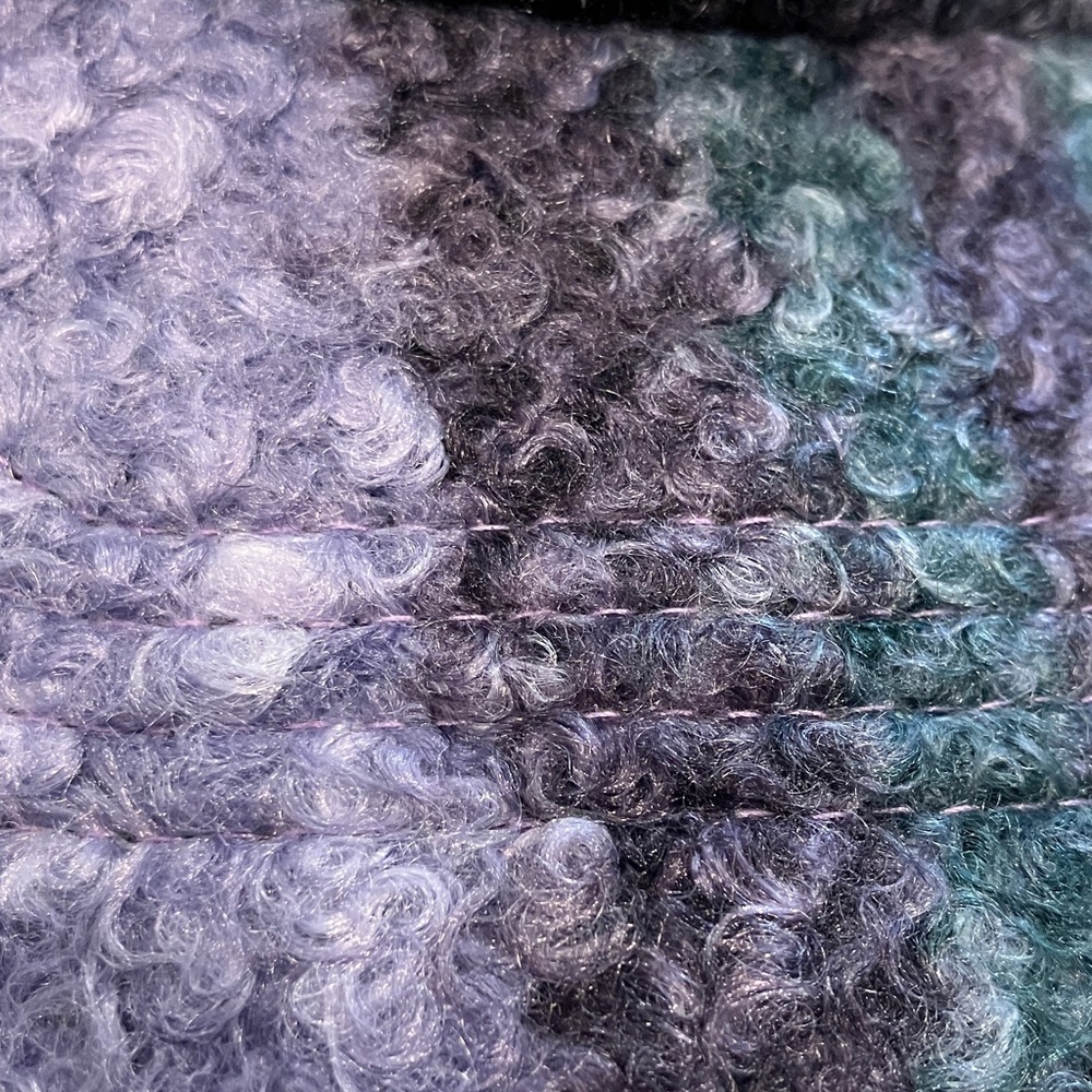 Purple & Green Textured Plaid Cap - Picture 10 of 10